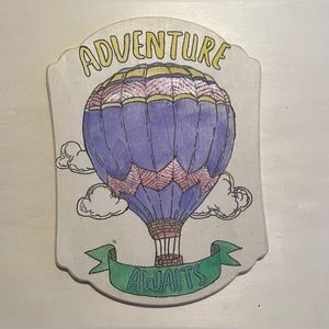 Hand made and painted wood art.